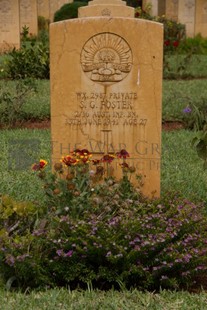 BEIRUT WAR CEMETERY - FOSTER, SYDNEY GEORGE